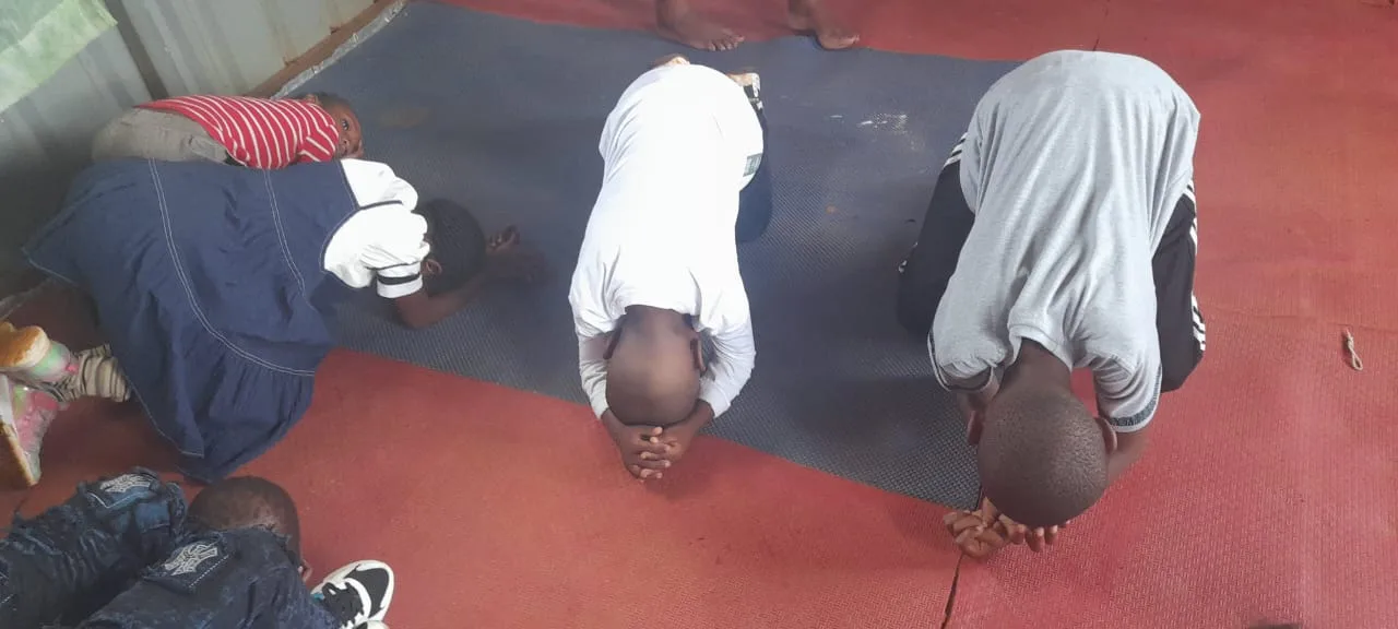 On their knees before the Lord